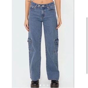 Delilah low rise cargo jeans Edikted